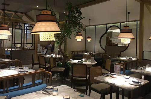江南菜宴兰亭大理石餐桌