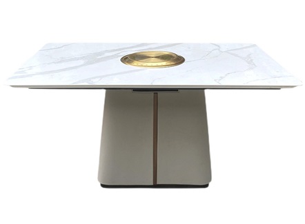 现代轻奢大理石台面4人位电磁炉火锅桌 现代轻奢大理石台面4人位电磁炉火锅桌