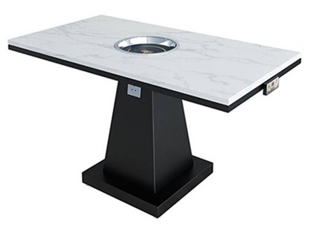 椰子鸡火锅店桌椅_火锅店大理石四人餐桌 椰子鸡火锅店桌椅_火锅店大理石四人餐桌