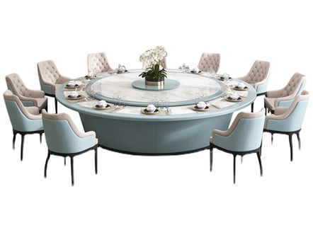 酒店时尚下清新大理石电动旋转自助餐桌 酒店时尚下清新大理石电动旋转自助餐桌