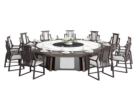 会所新中式电动餐桌包房智能旋转电动餐桌 会所新中式电动餐桌包房智能旋转电动餐桌