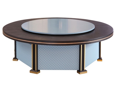 酒店包房时尚轻奢实木电动欧式餐桌 酒店包房时尚轻奢实木电动欧式餐桌