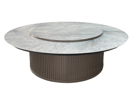 酒店会所包房大理石电动餐桌大圆桌 酒店会所包房大理石电动餐桌大圆桌