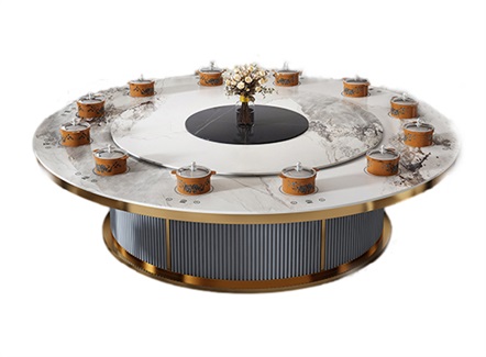 时尚轻奢一人一锅隐藏式电磁炉电动火锅桌 时尚轻奢一人一锅隐藏式电磁炉电动火锅桌