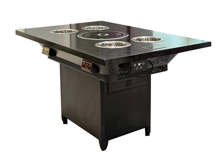 韩式烤肉店下排烟火锅烤肉一体桌