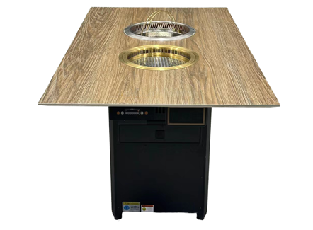 日式自助火锅烤肉店无烟烤涮一体桌 日式自助火锅烤肉店无烟烤涮一体桌