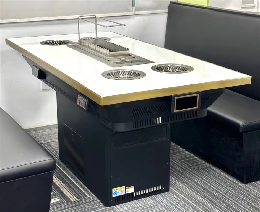 一人一锅无烟小火锅烤串翻转一体餐桌