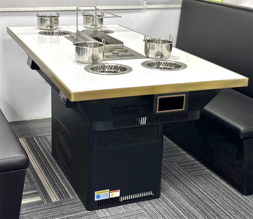 一人一锅无烟小火锅烤串翻转一体餐桌