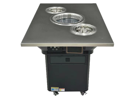 自助火锅烤肉店不锈钢无烟自净化火锅烤肉一体桌 自助火锅烤肉店不锈钢无烟自净化火锅烤肉一体桌