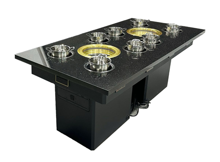 自助火锅烧烤一体桌|多锅位独立设计|自带无烟净化系统 自助火锅烧烤一体桌|多锅位独立设计|自带无烟净化系统