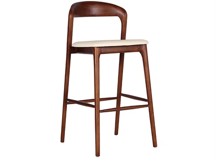 咖啡厅休闲胡桃木高脚椅凳子 咖啡厅休闲胡桃木高脚椅凳子