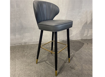 咖啡店吧台轻奢不锈钢吧椅 咖啡店吧台轻奢不锈钢吧椅