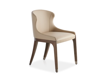咖啡厅欧式皮革个性实木时尚椅子