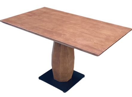 时尚简约企业单位食堂实木餐桌公司单位餐厅桌椅