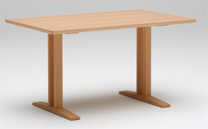 现代简约4人位职工餐厅实木桌椅