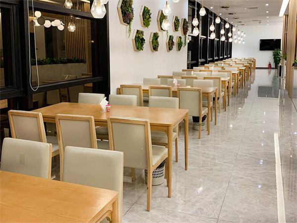 食堂专用餐桌_高档公司机关食堂歺桌椅