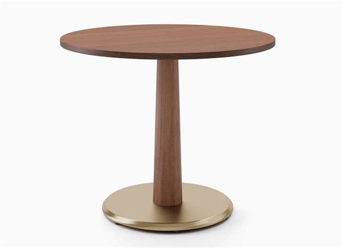 企业现代实木简约食堂桌椅