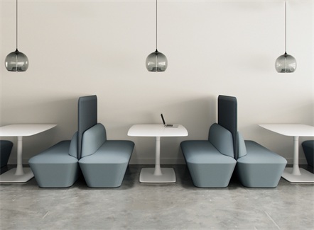 公司食堂岩石板时尚简约餐桌椅 公司食堂岩石板时尚简约餐桌椅