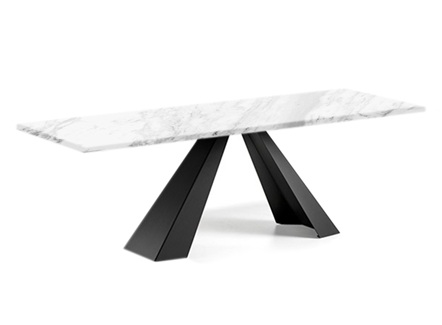 教师食堂意式极简大理石长方形餐桌 教师食堂意式极简大理石长方形餐桌