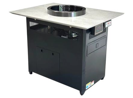 自助烤肉餐厅岩板电烤无烟净化烤肉桌 自助烤肉餐厅岩板电烤无烟净化烤肉桌