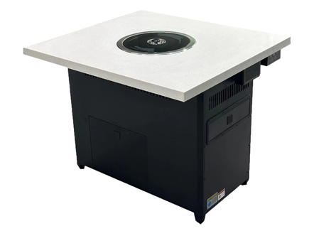 自助烤肉店大理石商用无烟净化烤肉桌 自助烤肉店大理石商用无烟净化烤肉桌