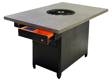 自助烤肉餐厅大理石智能无烟净化烤肉桌 自助烤肉餐厅大理石智能无烟净化烤肉桌