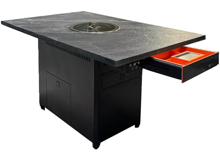 韩式烤肉店火烧石下排风无烟自净化烤肉桌 韩式烤肉店火烧石下排风无烟自净化烤肉桌