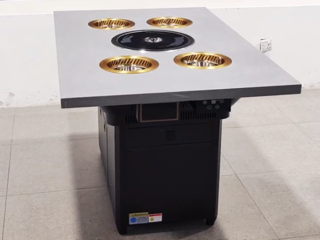 火锅烤涮一体餐桌