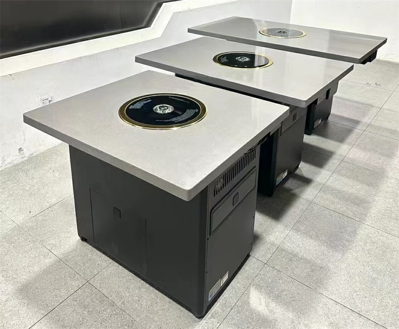 韩式烧烤烤肉店大理石无烟净化烤肉桌