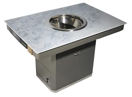 大理石智能自带无烟净化无烟火锅餐桌 大理石智能自带无烟净化无烟火锅餐桌