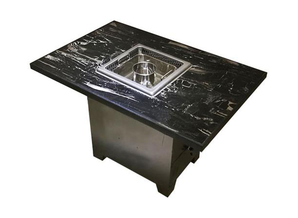 大理石电磁炉下沉式无烟火锅桌-厂家直销