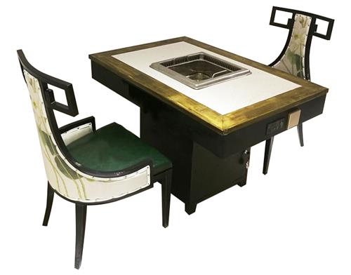 无烟火锅桌椅搭配