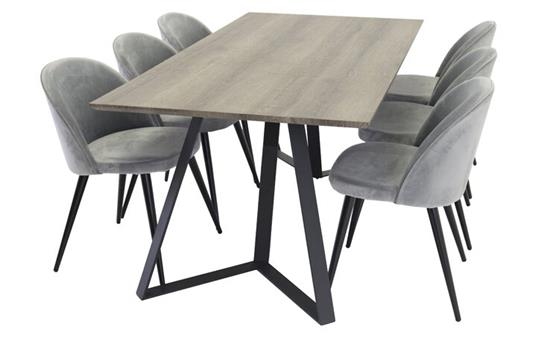 企业食堂家具实木铁艺桌椅
