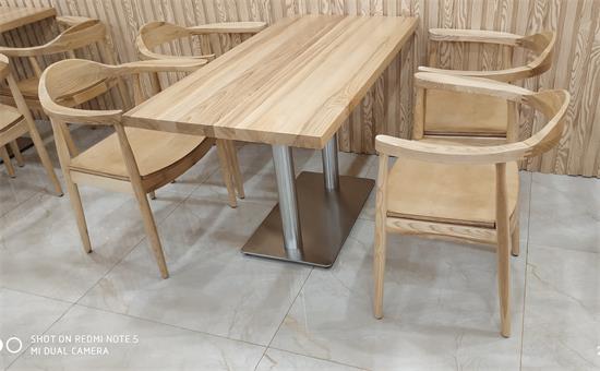 实木快餐厅桌椅