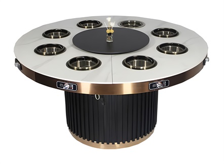 火锅店包厢8人位一人一锅无烟净化火锅桌 火锅店包厢8人位一人一锅无烟净化火锅桌