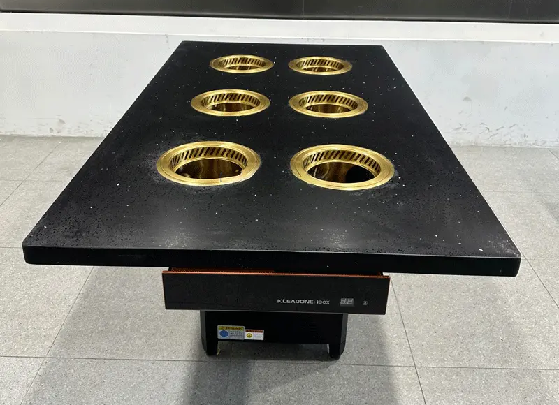 自助火锅餐厅大理石一人一锅无烟自净化小火锅桌