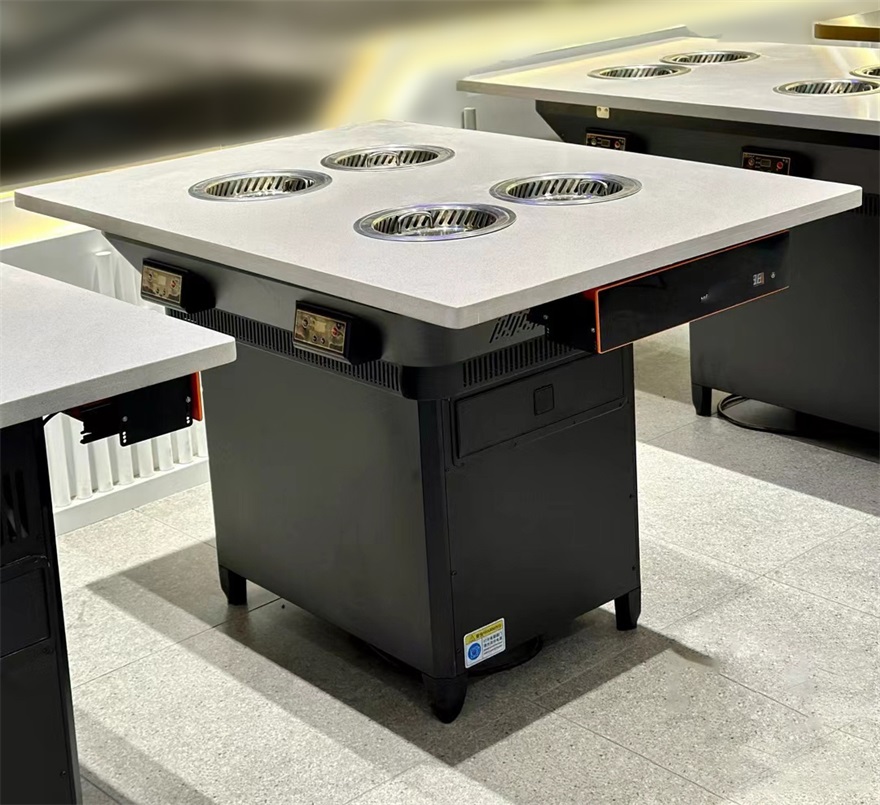 自助小火锅餐厅一人一锅无烟净化火锅桌