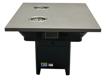 自助小火锅餐厅2人位大理石无烟净化小火锅桌 自助小火锅餐厅2人位大理石无烟净化小火锅桌