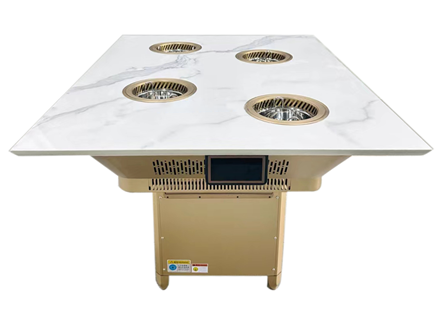 火锅店4人位一人一单锅无烟小火锅桌 火锅店4人位一人一单锅无烟小火锅桌