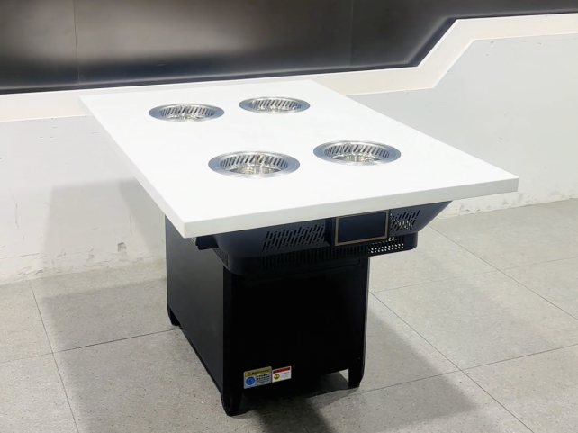 自助小火锅店专用4人位无烟净化小火锅桌