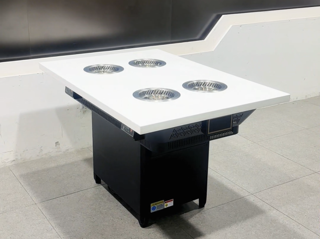 自助小火锅店专用4人位无烟净化小火锅桌