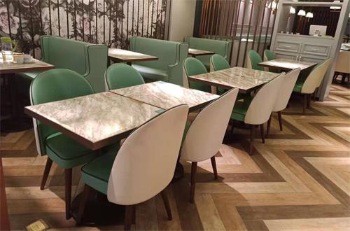 宴会酒楼时尚地方菜中餐厅小清晰大理石餐桌